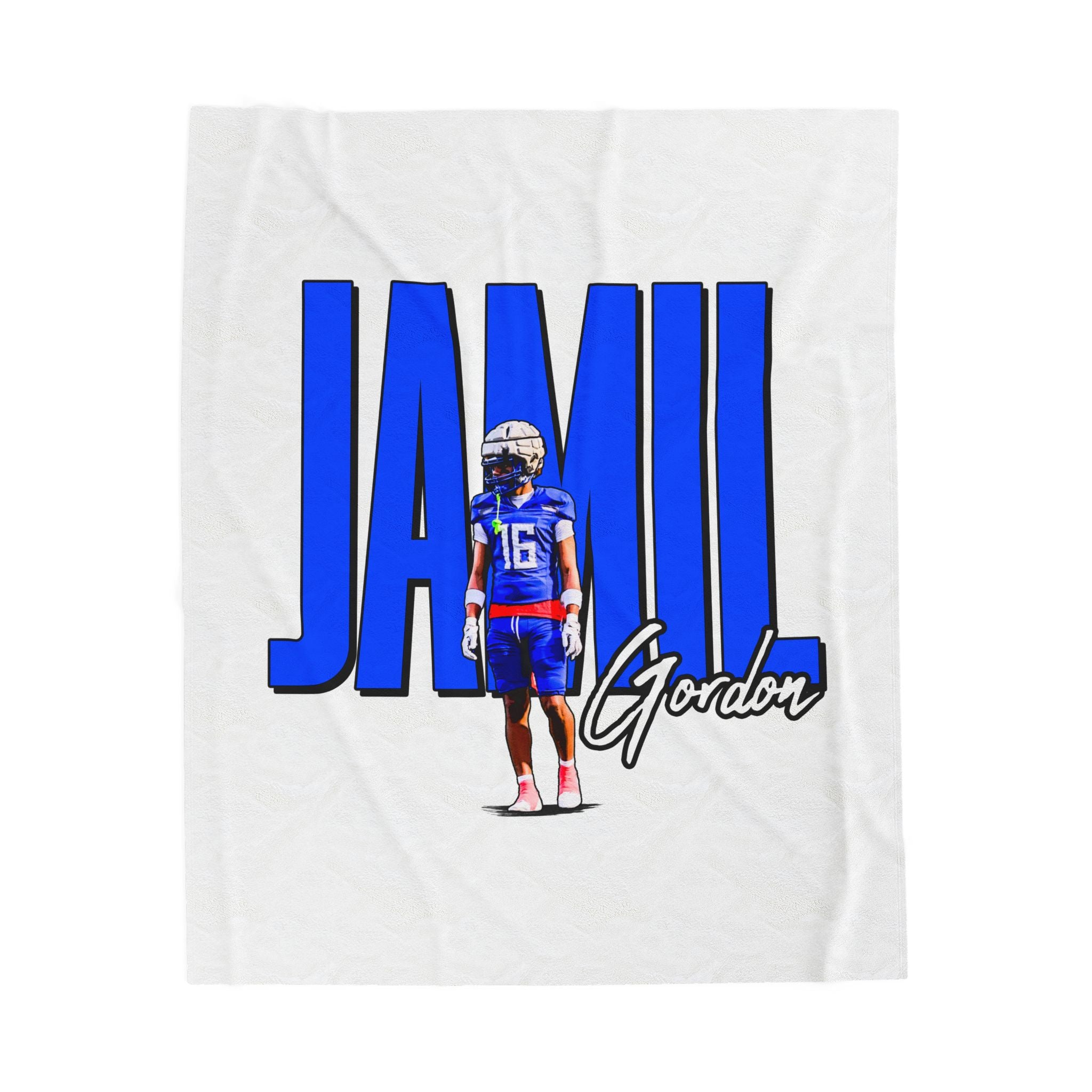 Jamil Gordon Velveteen Plush Blanket