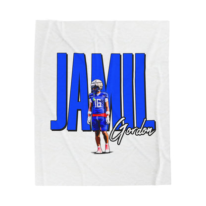 Jamil Gordon Velveteen Plush Blanket