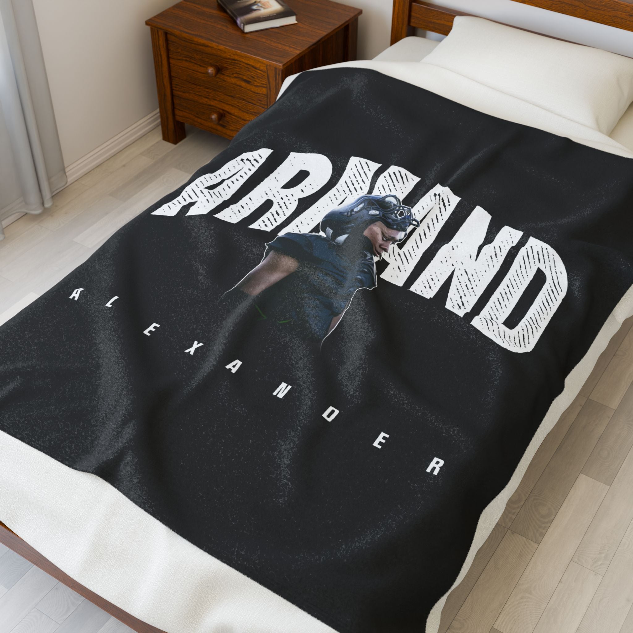 Armand Alexander Velveteen Plush Blanket