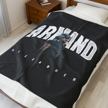 Armand Alexander Velveteen Plush Blanket