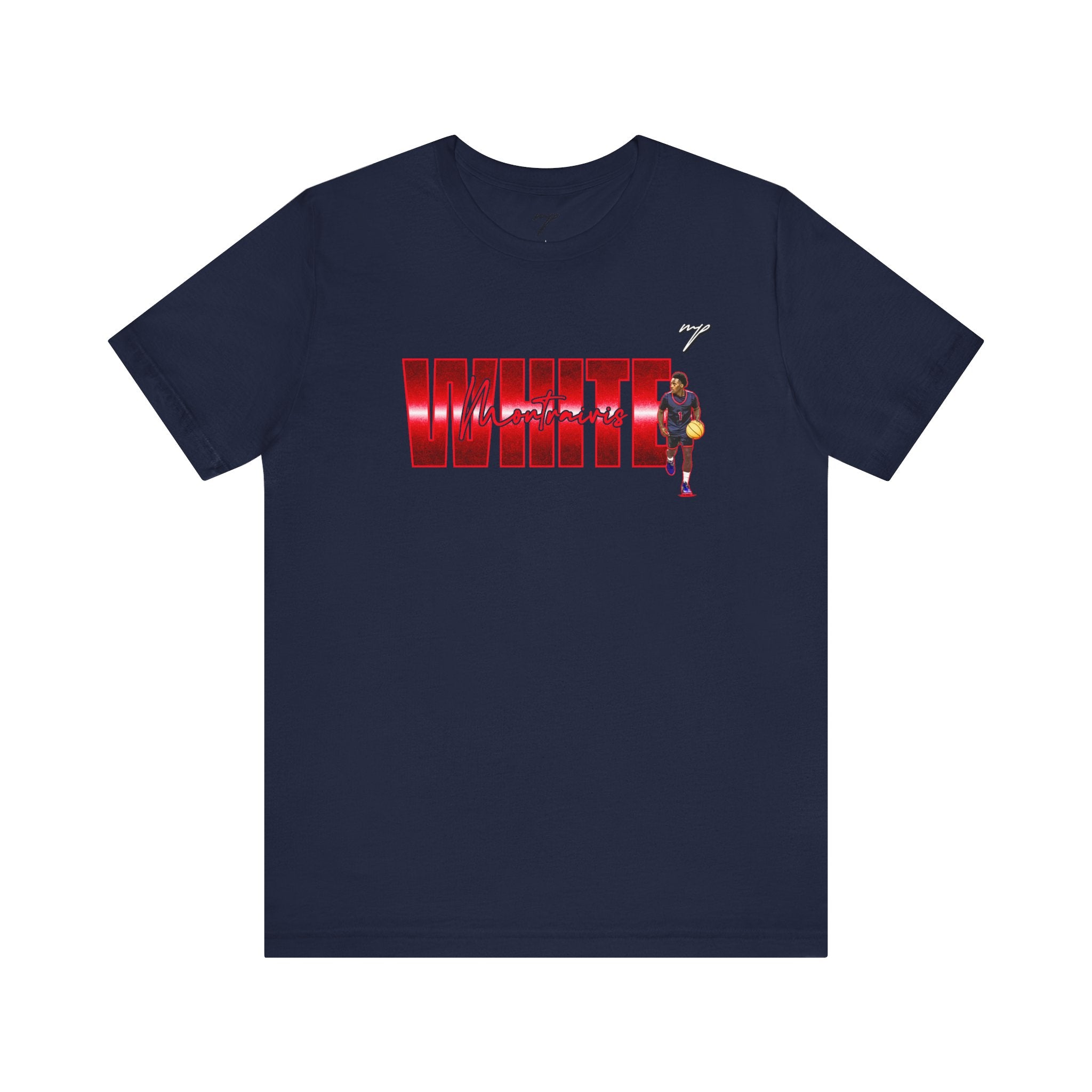 Montraivis White Graphic Tee