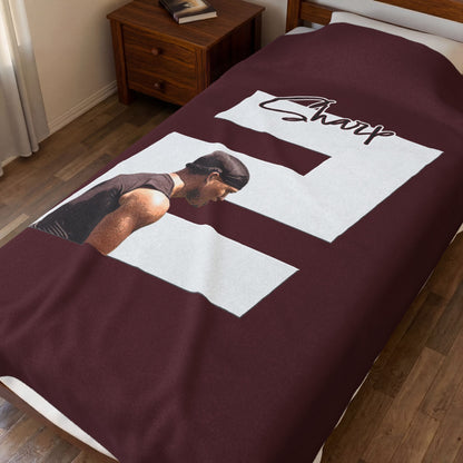 Jeremyah Sharp Velveteen Plush Blanket
