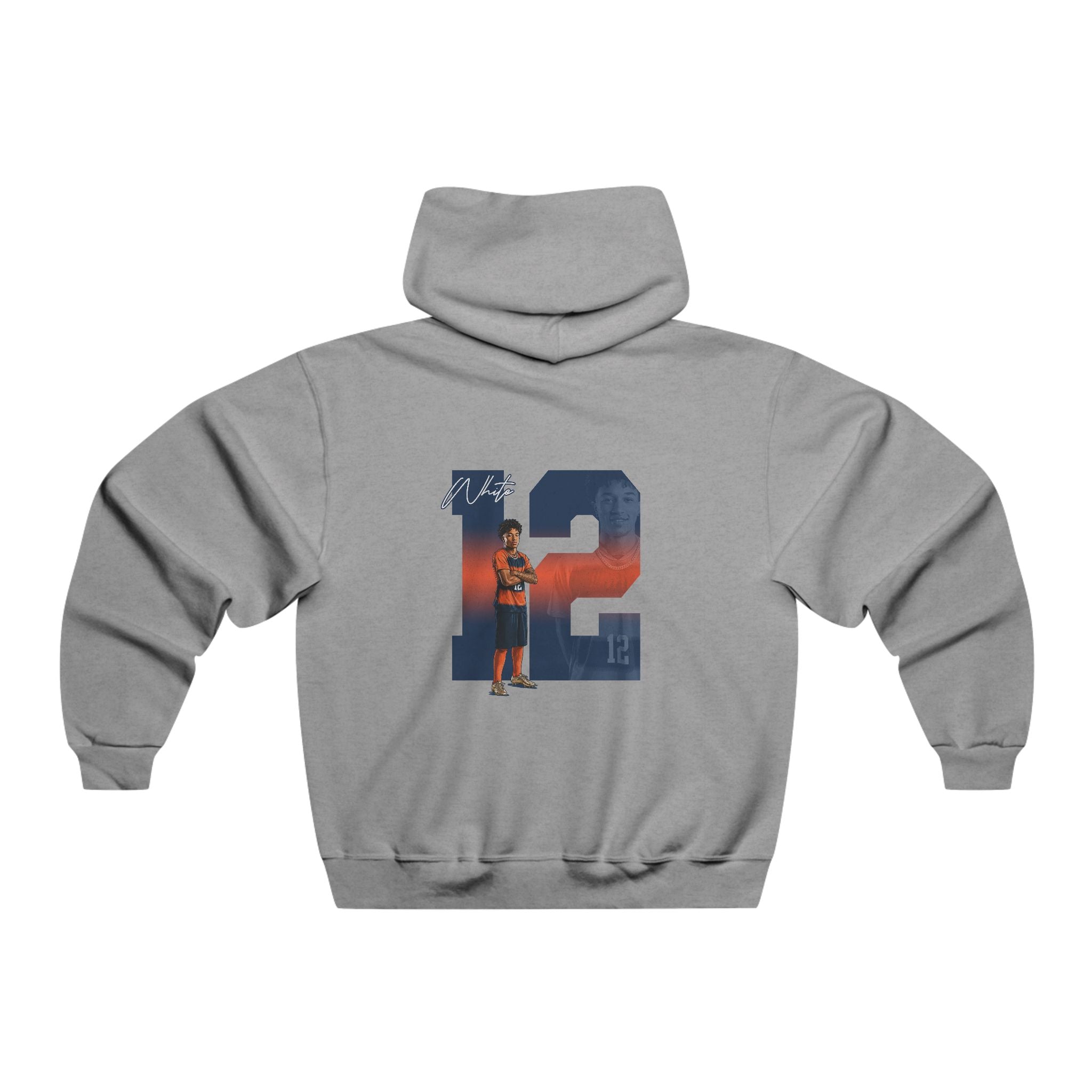 Dario White Vintage Hoodie
