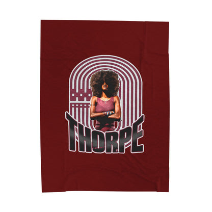 India Thorpe Velveteen Plush Blanket