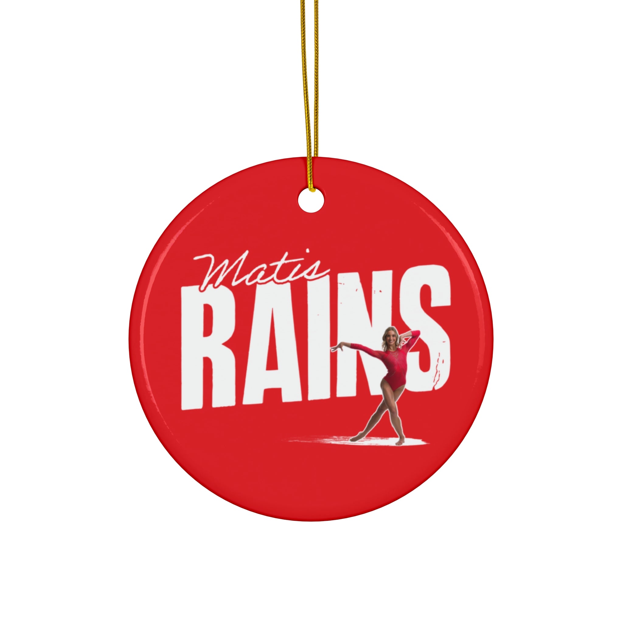 Matis Rains Ceramic Ornament