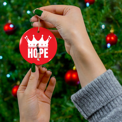 Hope Bockskopf Ceramic Ornament