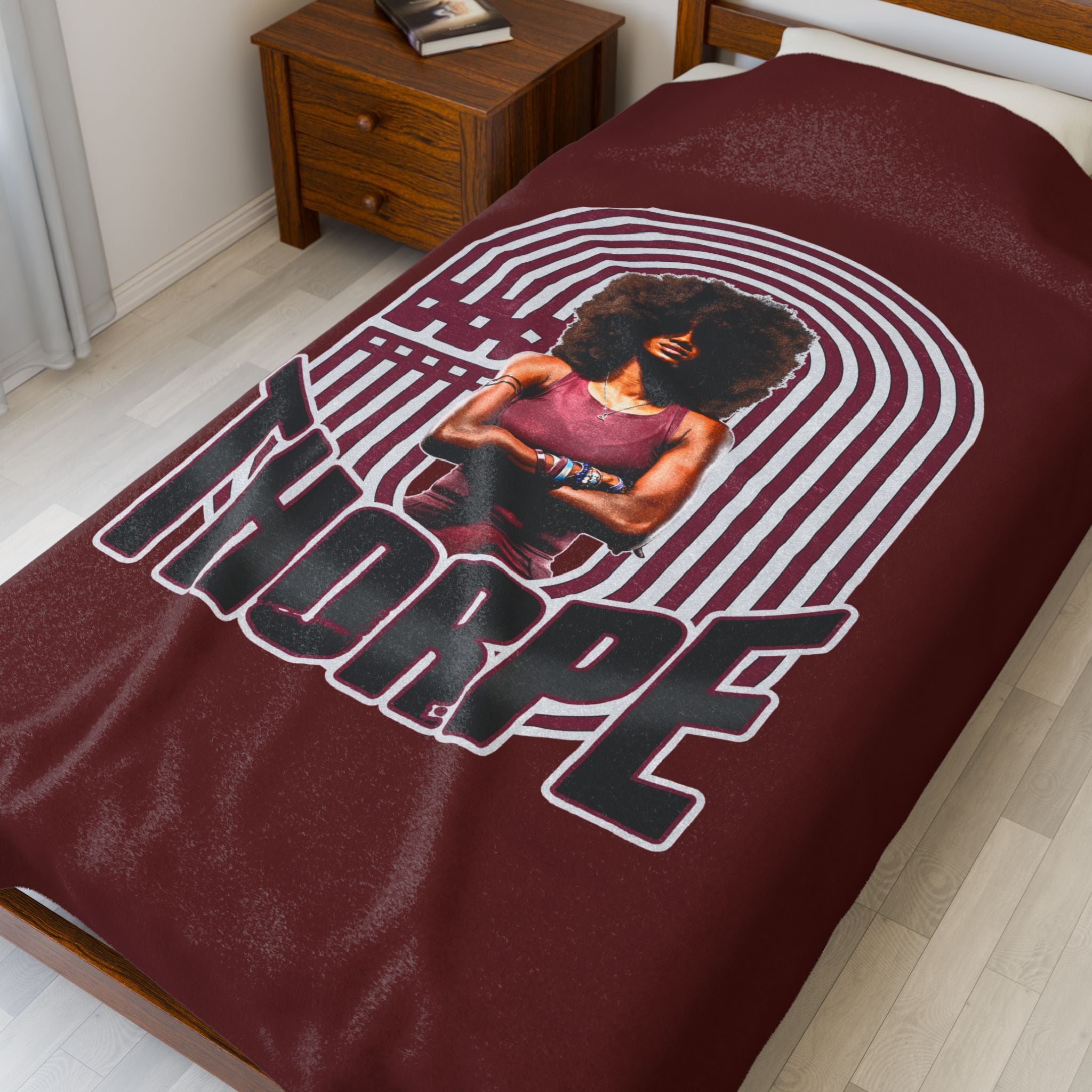 India Thorpe Velveteen Plush Blanket