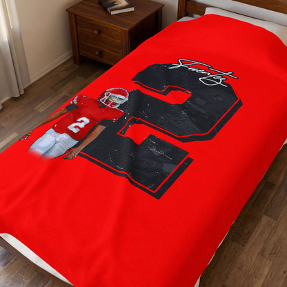 Andruw Fuentez Velveteen Plush Blanket