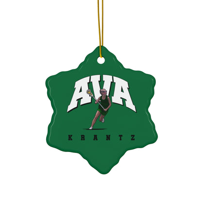 Ava Krantz Ceramic Ornament