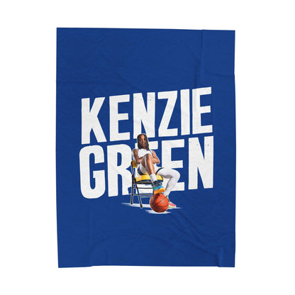 Mackenzie Green Velveteen Plush Blanket