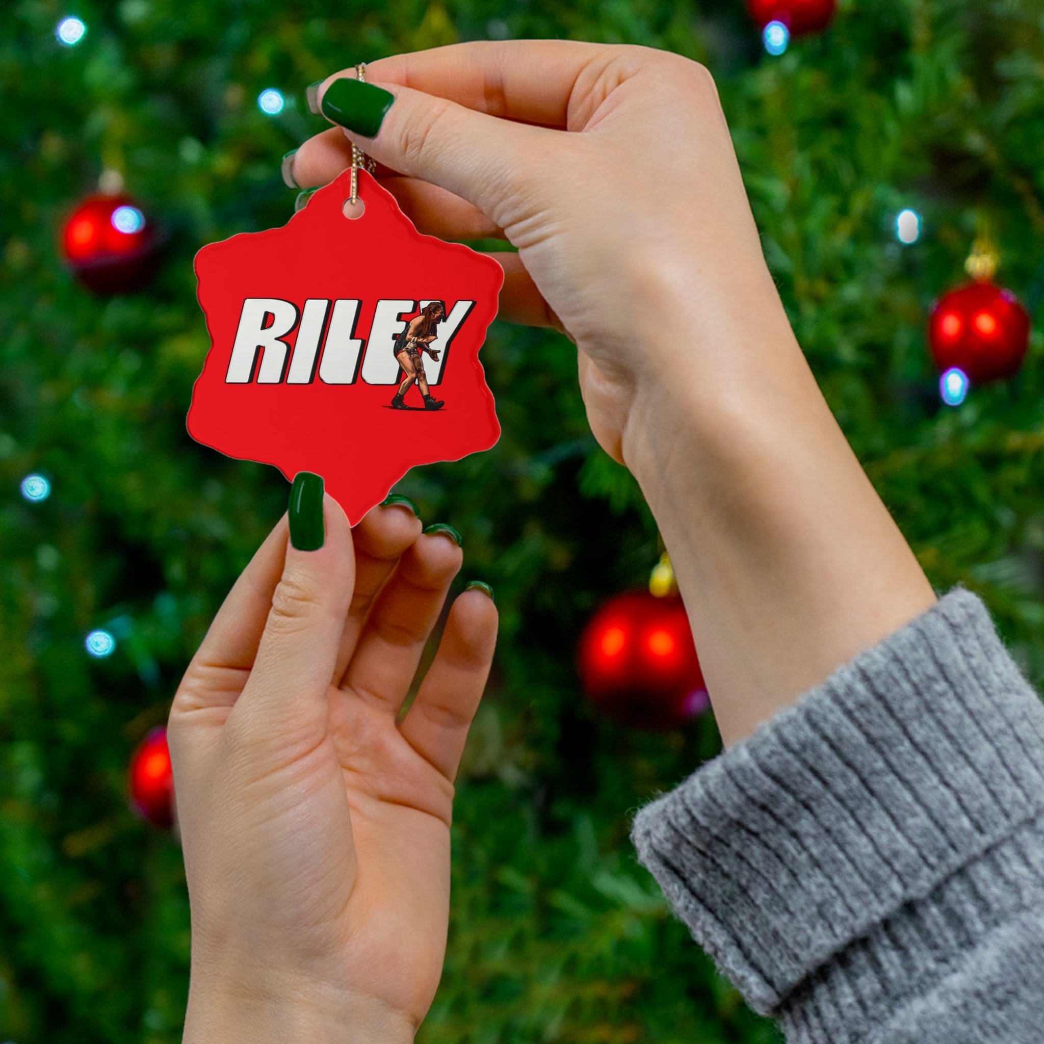 Riley Rayome Ceramic Ornament