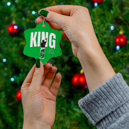 Jules King Ceramic Ornament