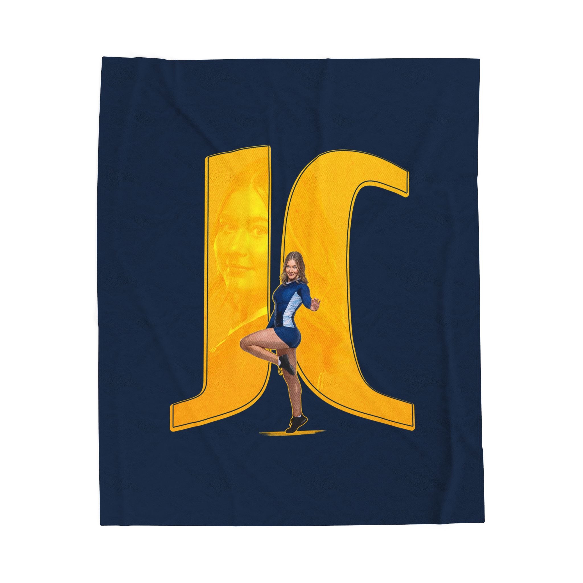 Jillian Collin Velveteen Plush Blanket