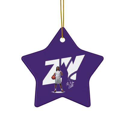 Ke'Niya White Ceramic Ornament