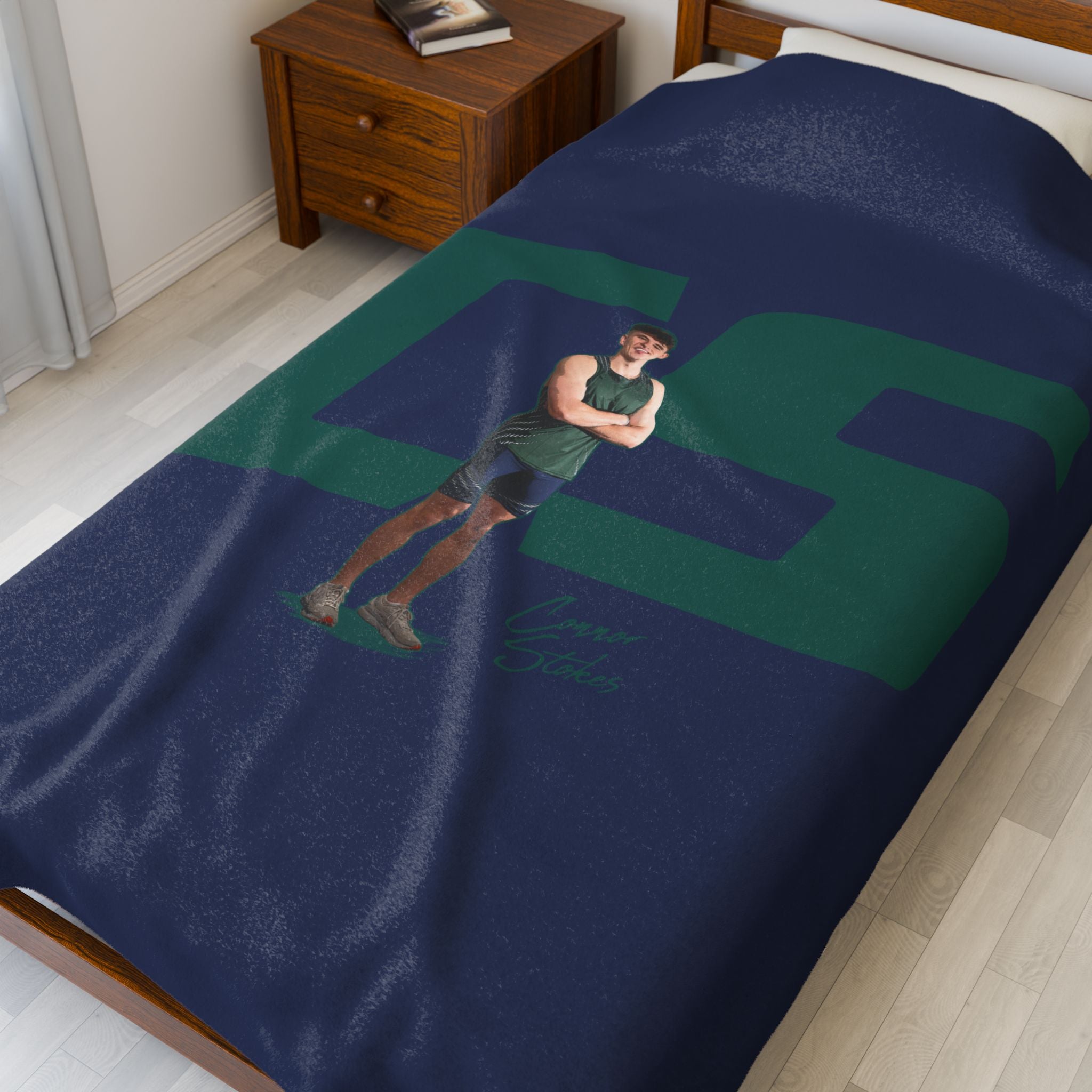 Connor Stokes Velveteen Plush Blanket