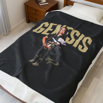 Genesis Jaramillo Velveteen Plush Blanket