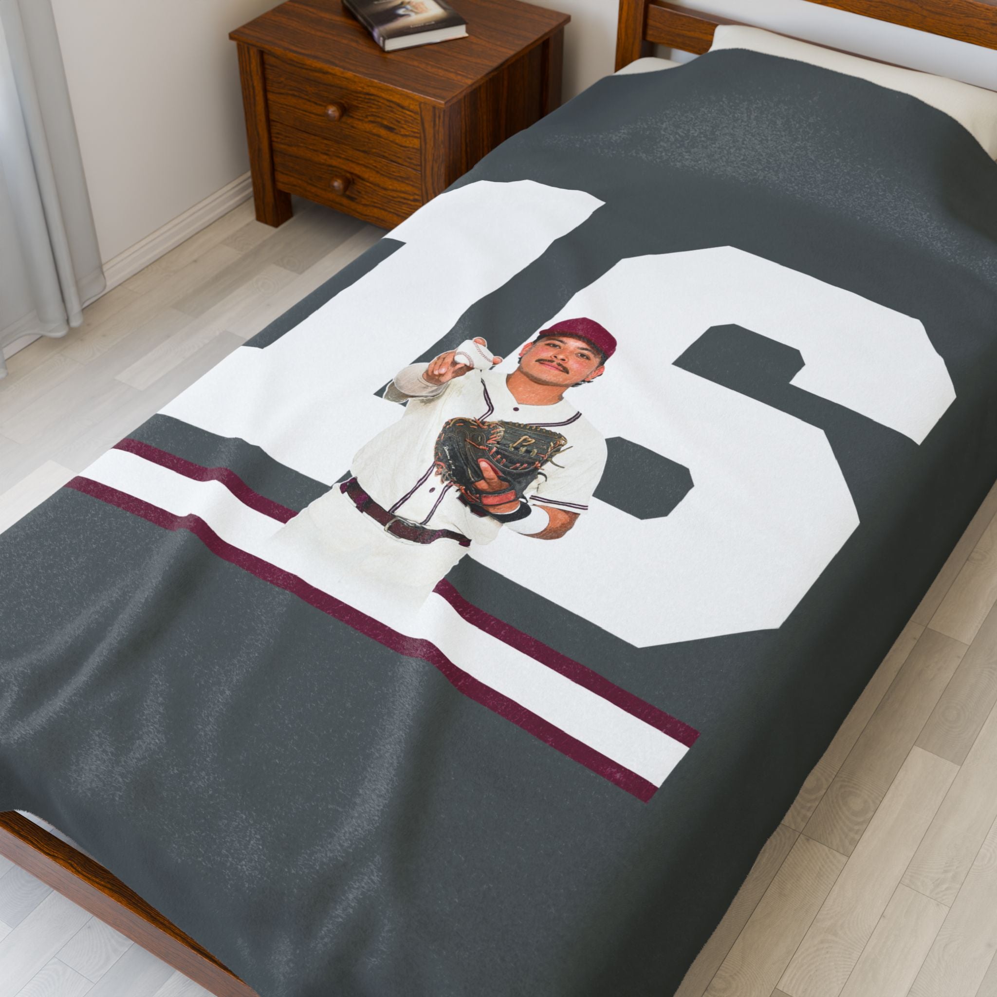 Elijah Rodriguez Velveteen Plush Blanket