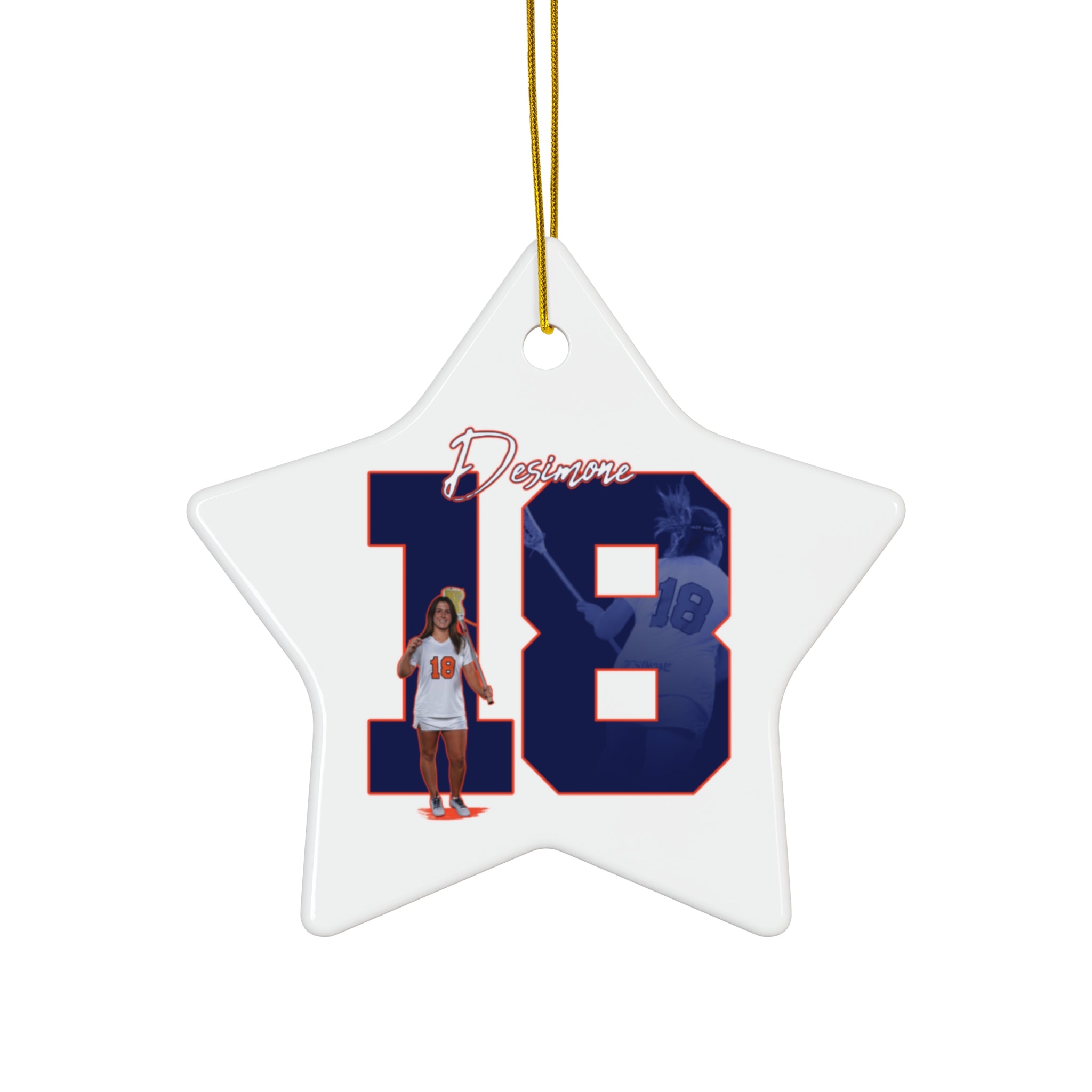 Carlie Desimone Ceramic Ornament