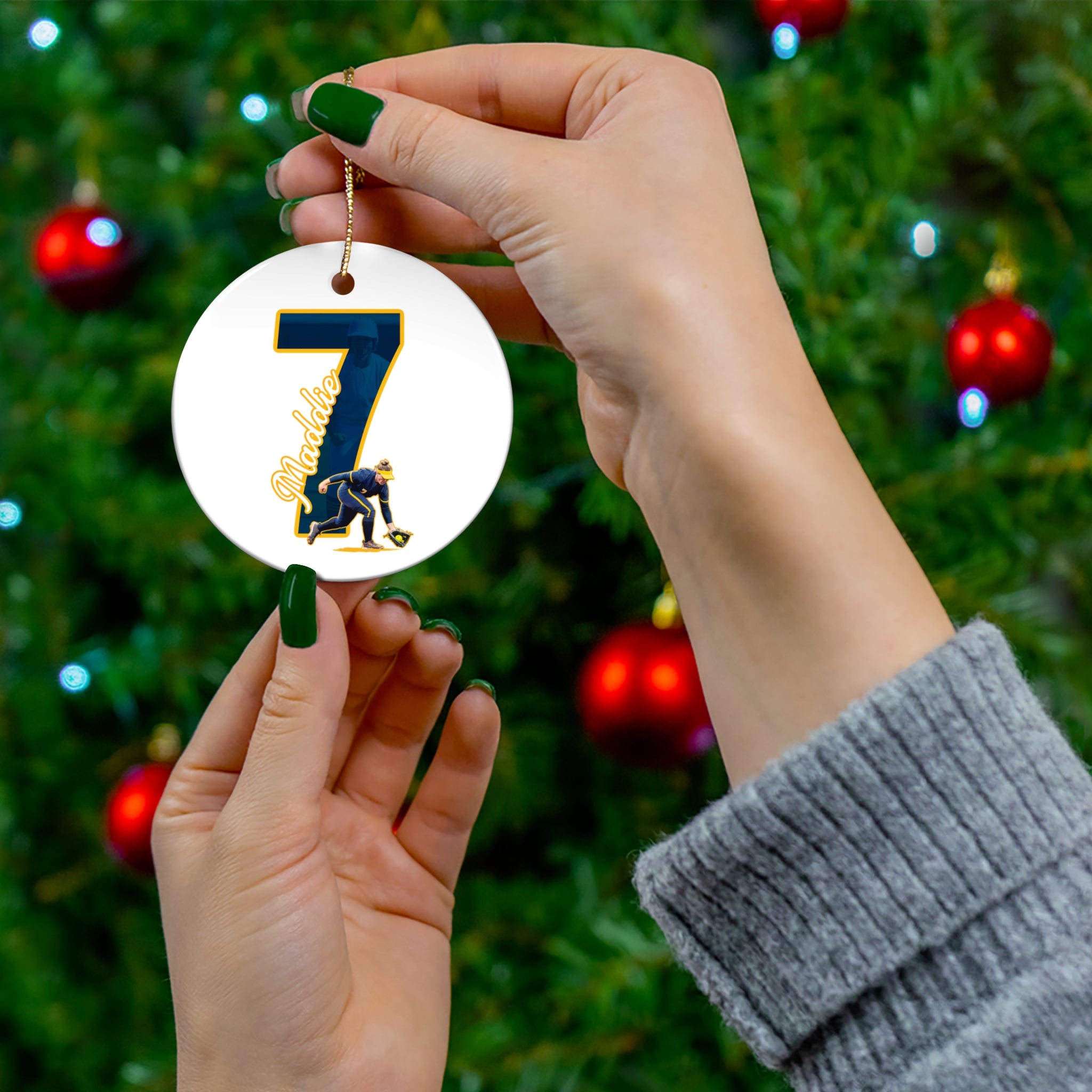 Maddie Erickson Ceramic Ornament