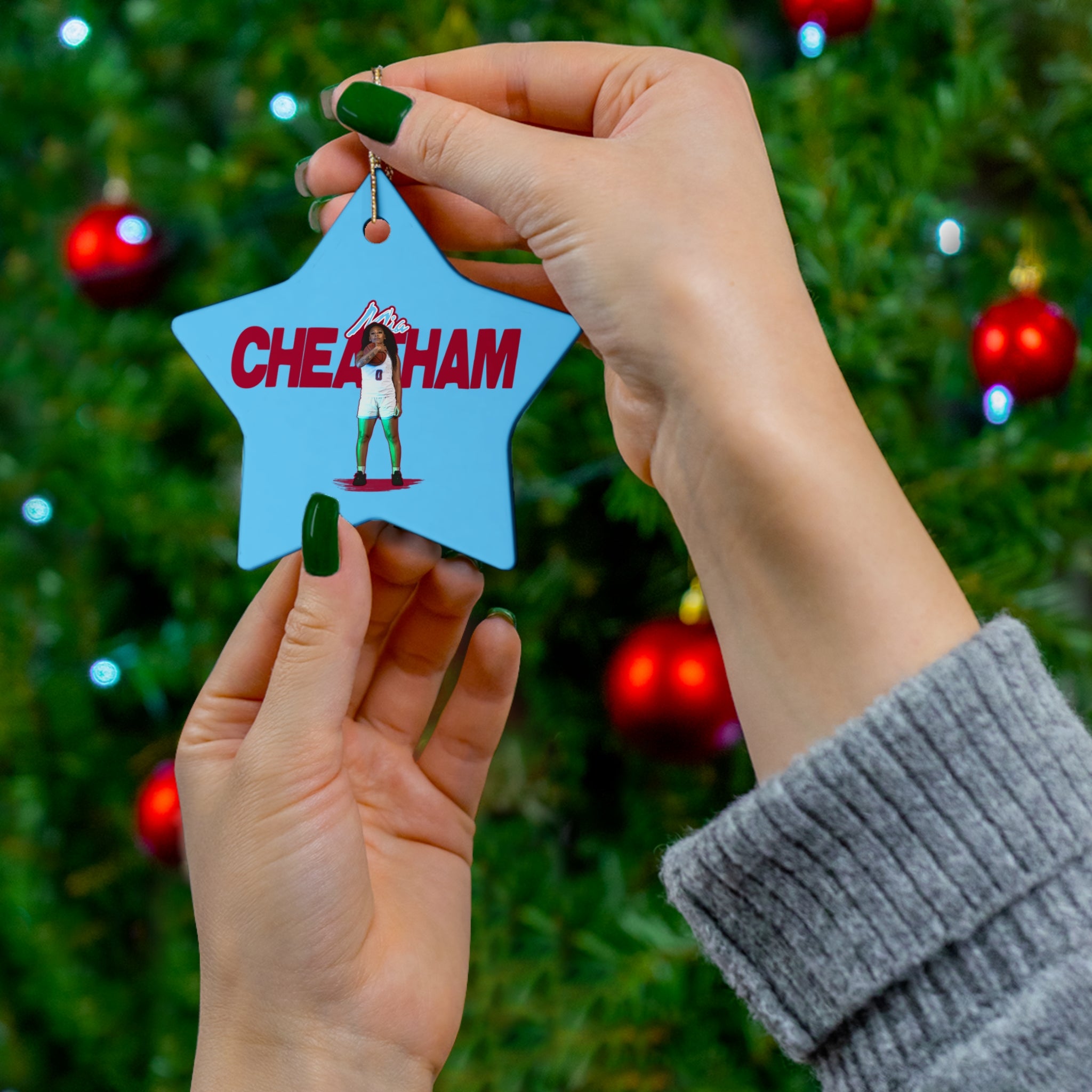 Mia Cheatham Ceramic Ornament