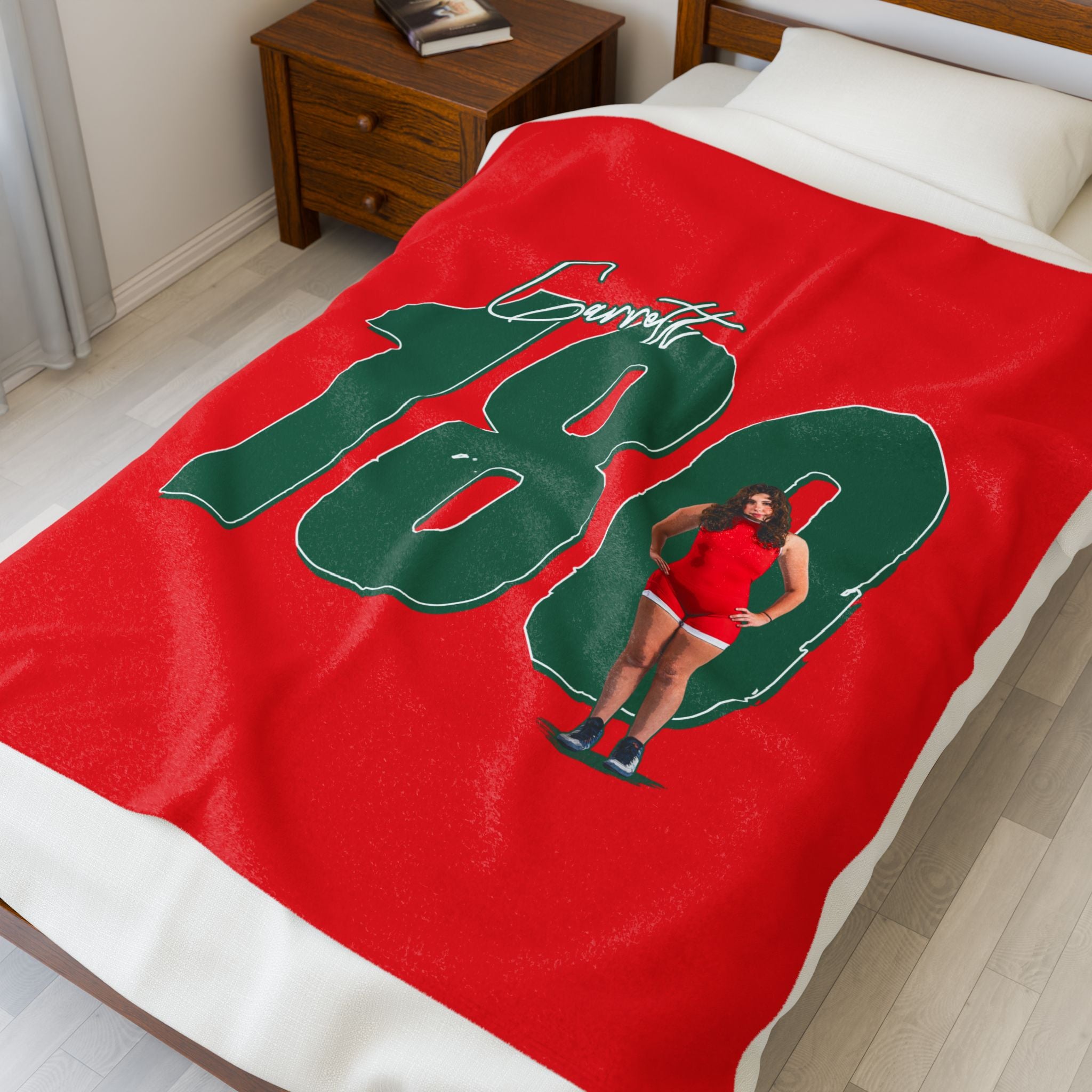 Lillian Garrett Velveteen Plush Blanket