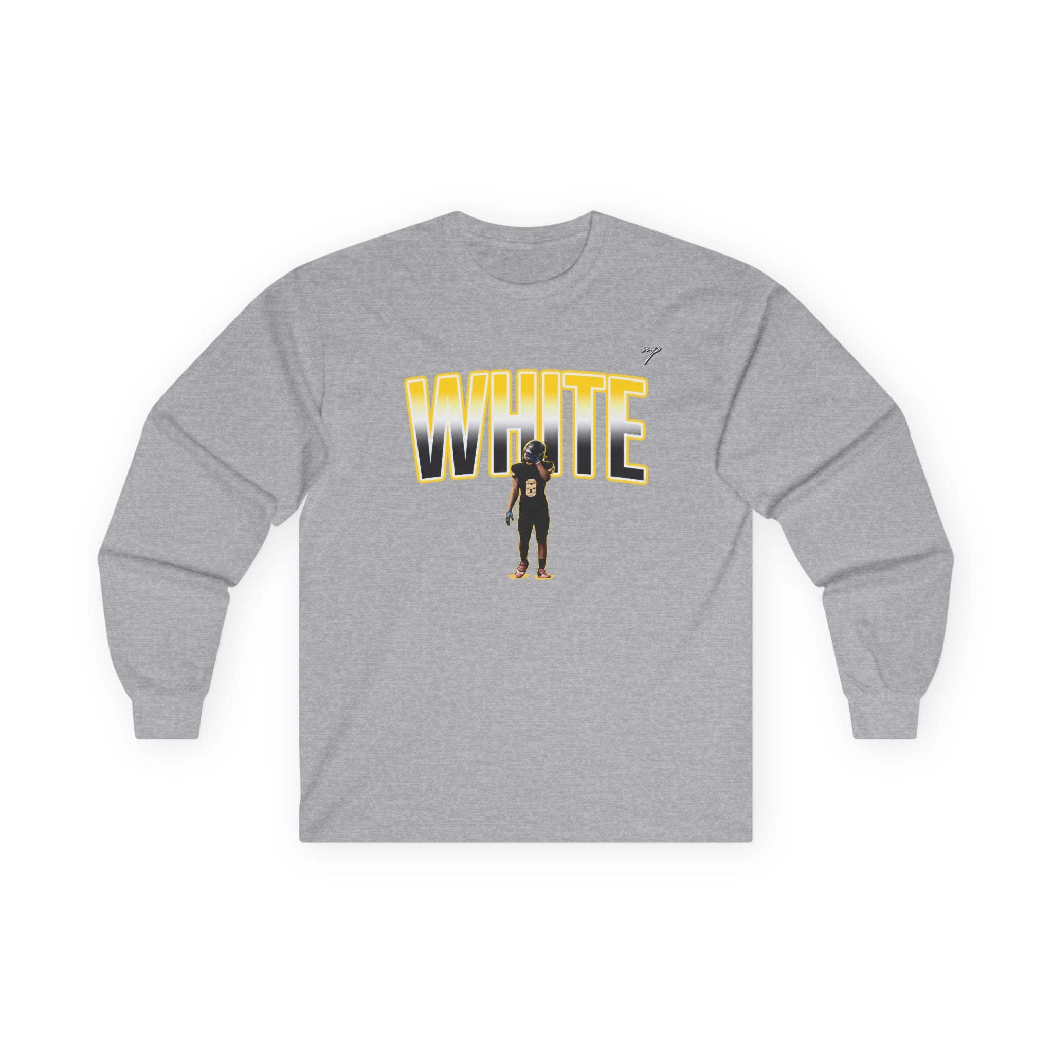 Nasir White Long Sleeve Tee