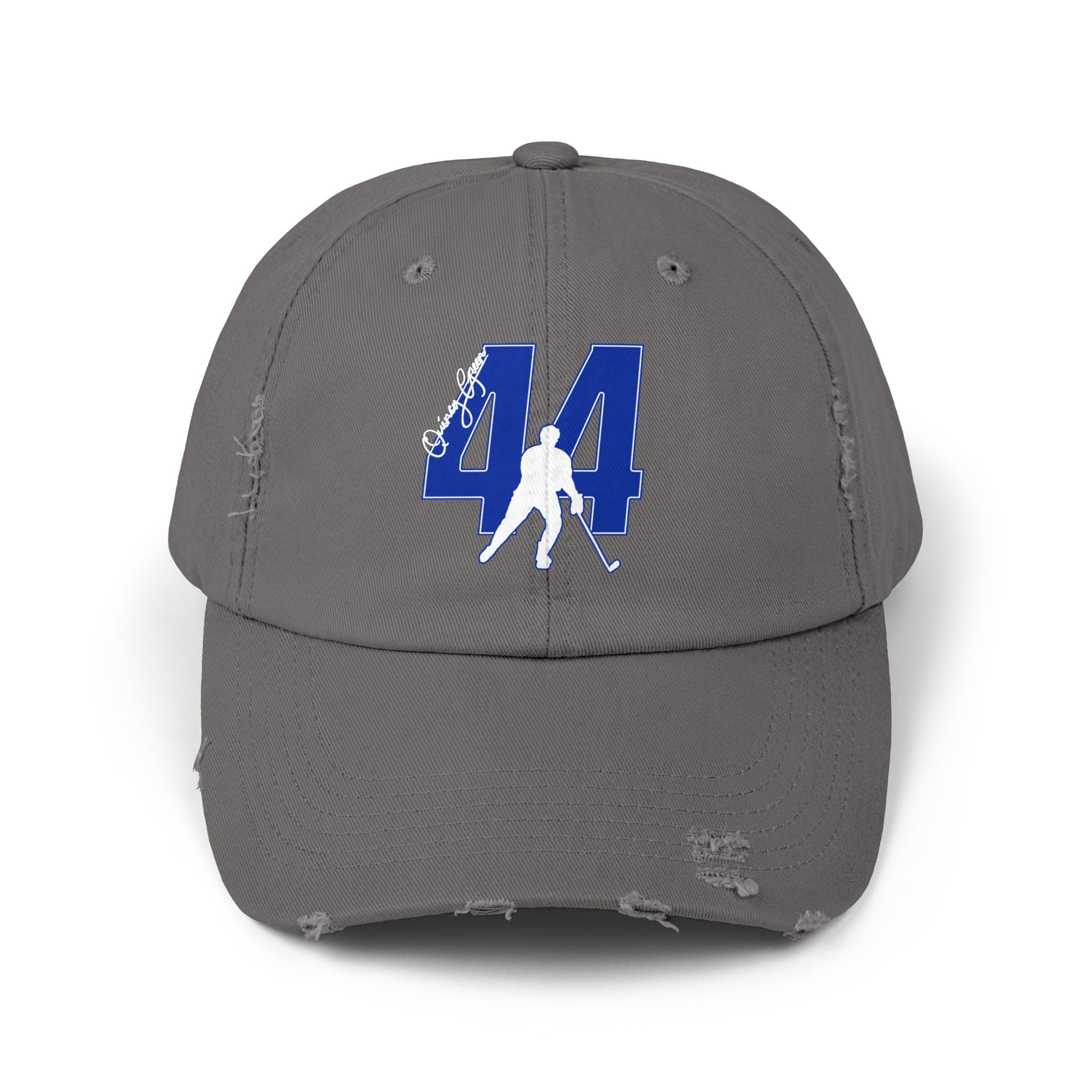 Quincy Green Distressed Dad Cap