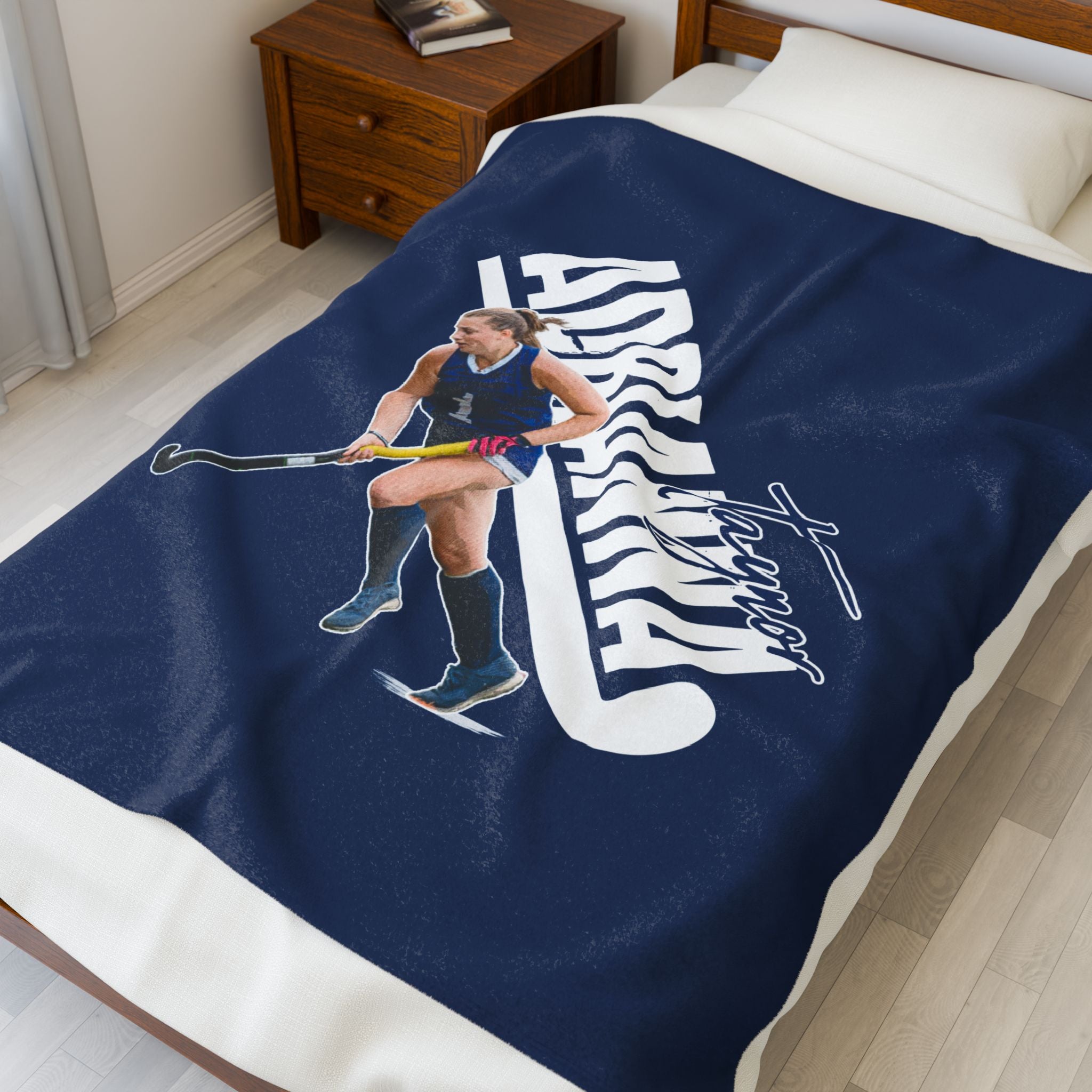 Adrianna Taynor Velveteen Plush Blanket