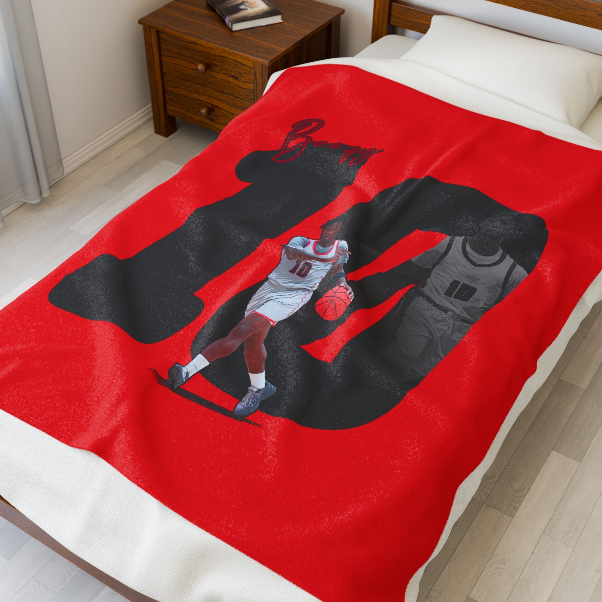 Brandon Hymes Velveteen Plush Blanket