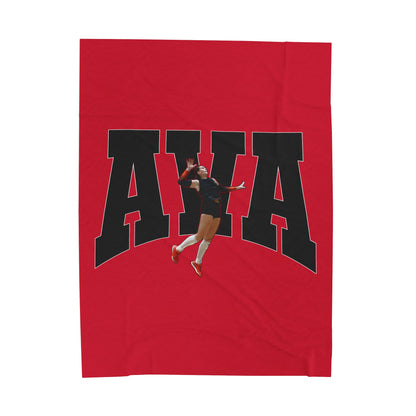 Ava Wilkerson Velveteen Plush Blanket