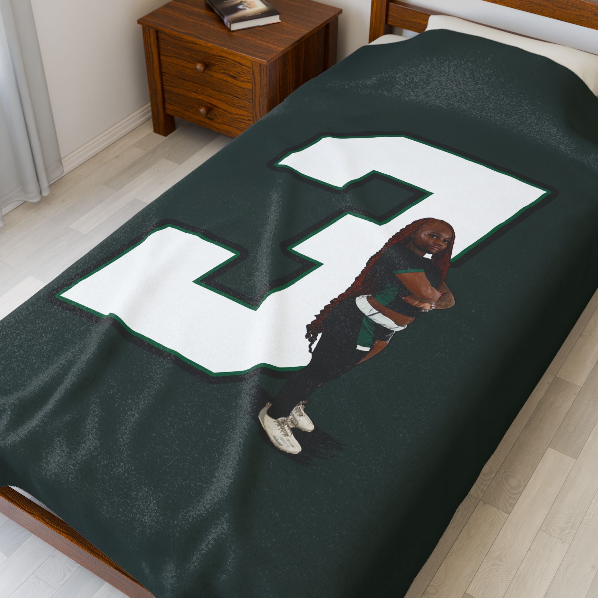 Maiya George Velveteen Plush Blanket
