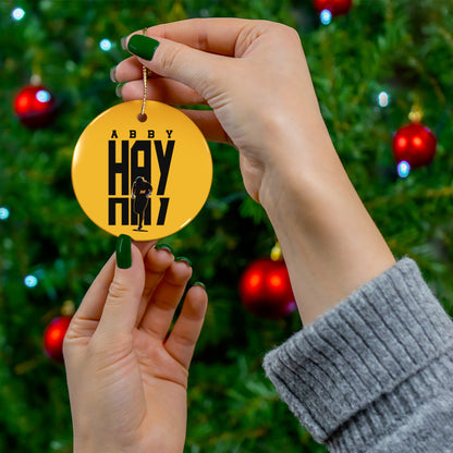 Abby Hay Ceramic Ornament