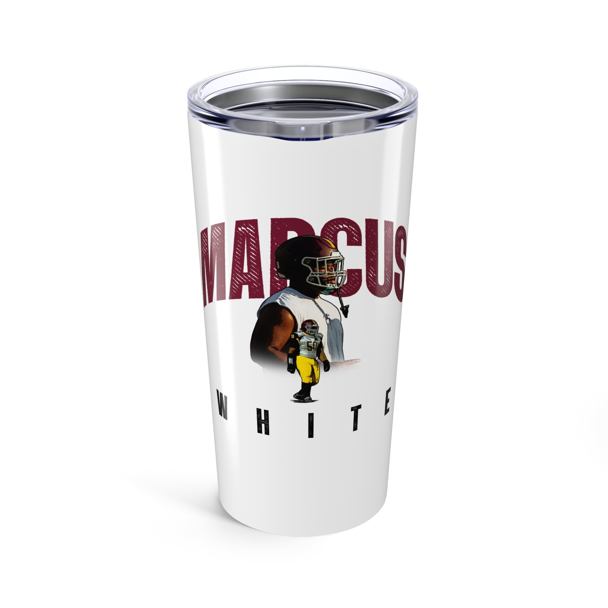 Marcus White Tumbler Mug