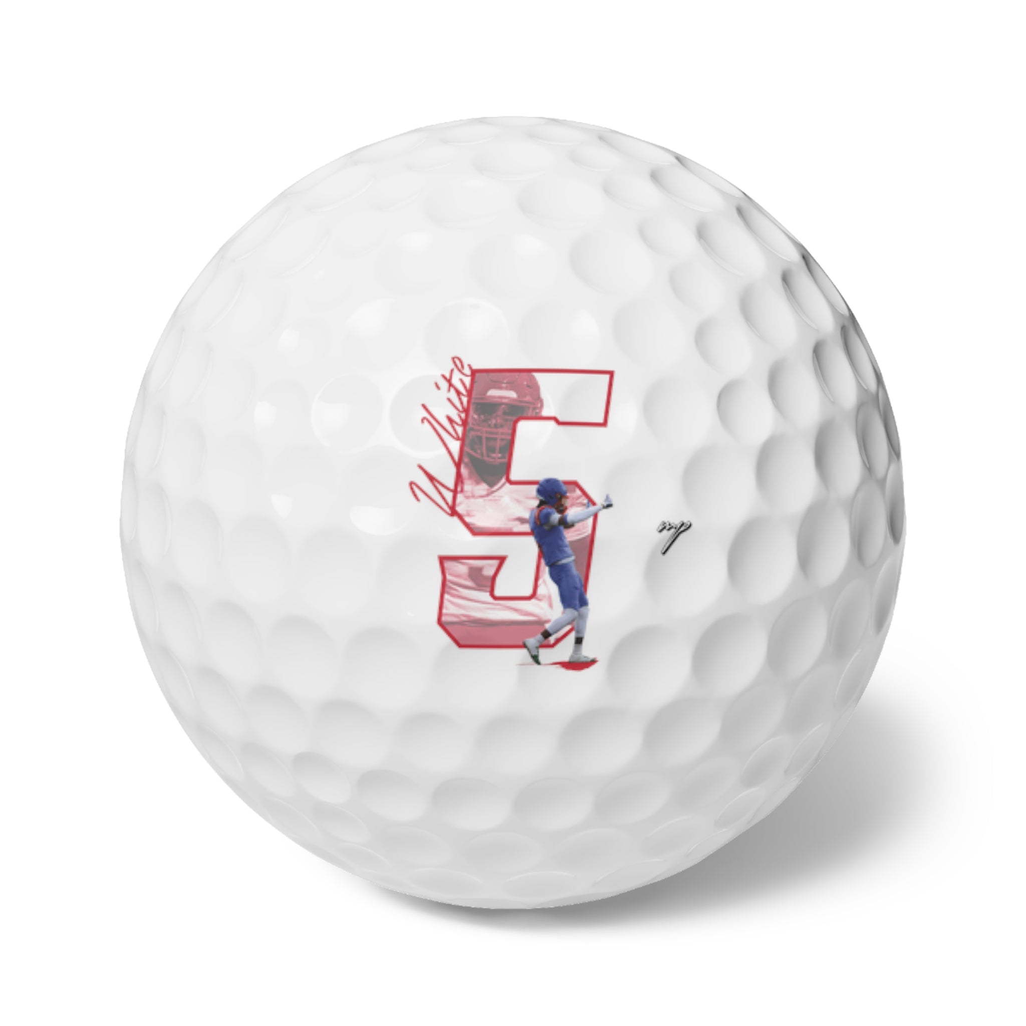 Rhyan White Golf Balls, 6pc