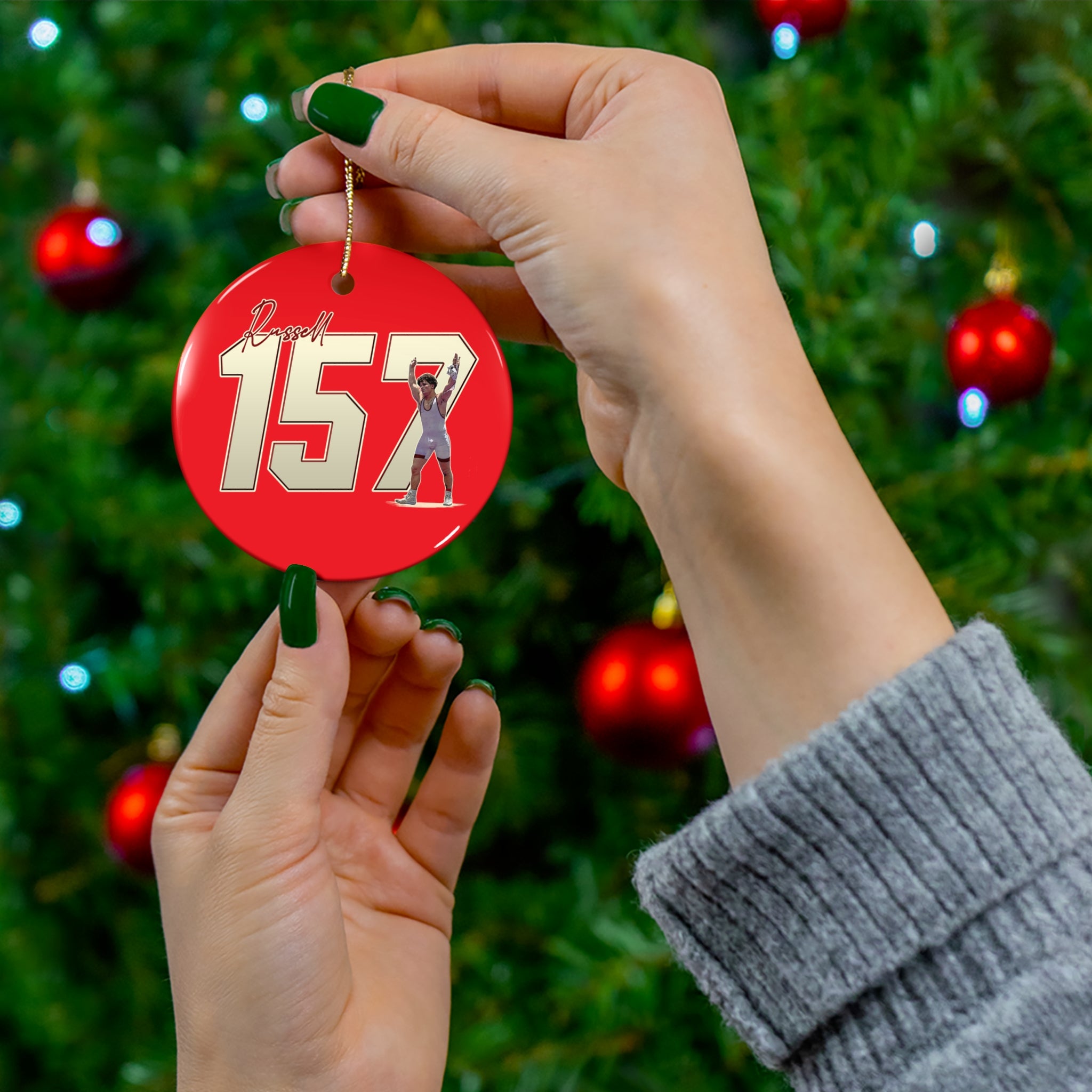 Dallas Russell Ceramic Ornament