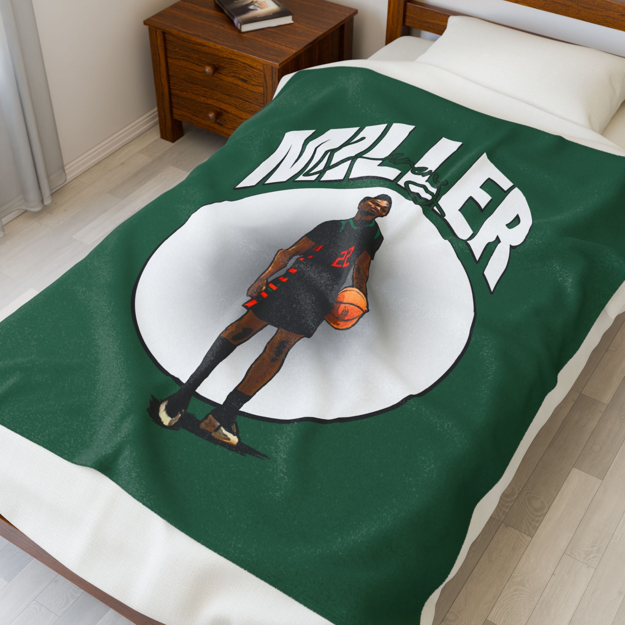 Larenz Miller Velveteen Plush Blanket