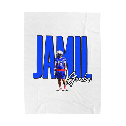 Jamil Gordon Velveteen Plush Blanket