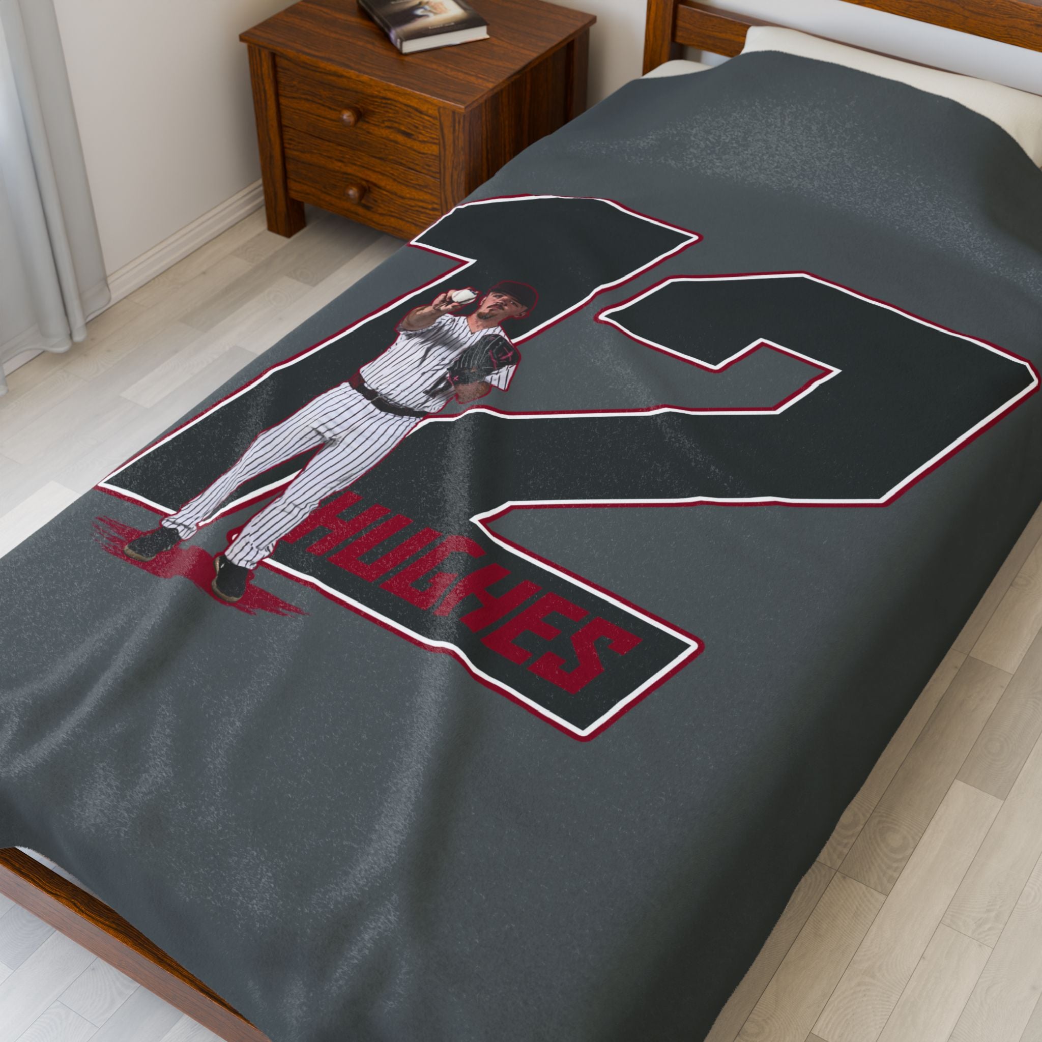 Tyler Hughes Velveteen Plush Blanket