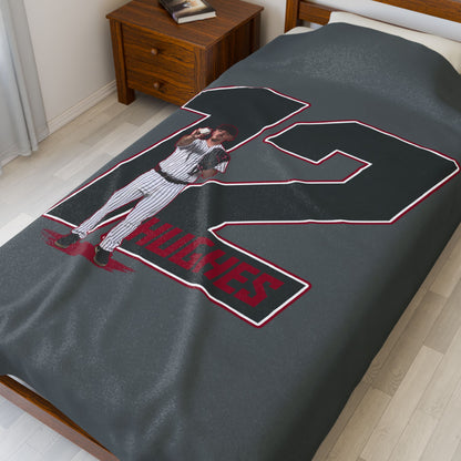 Tyler Hughes Velveteen Plush Blanket