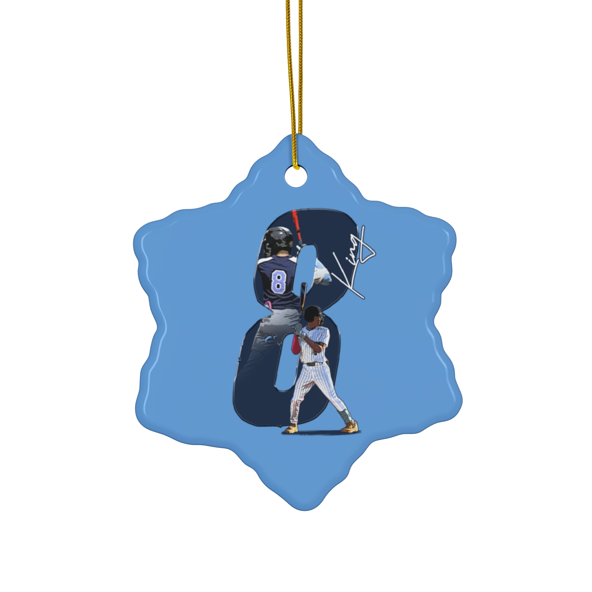 Jordan King Ceramic Ornament
