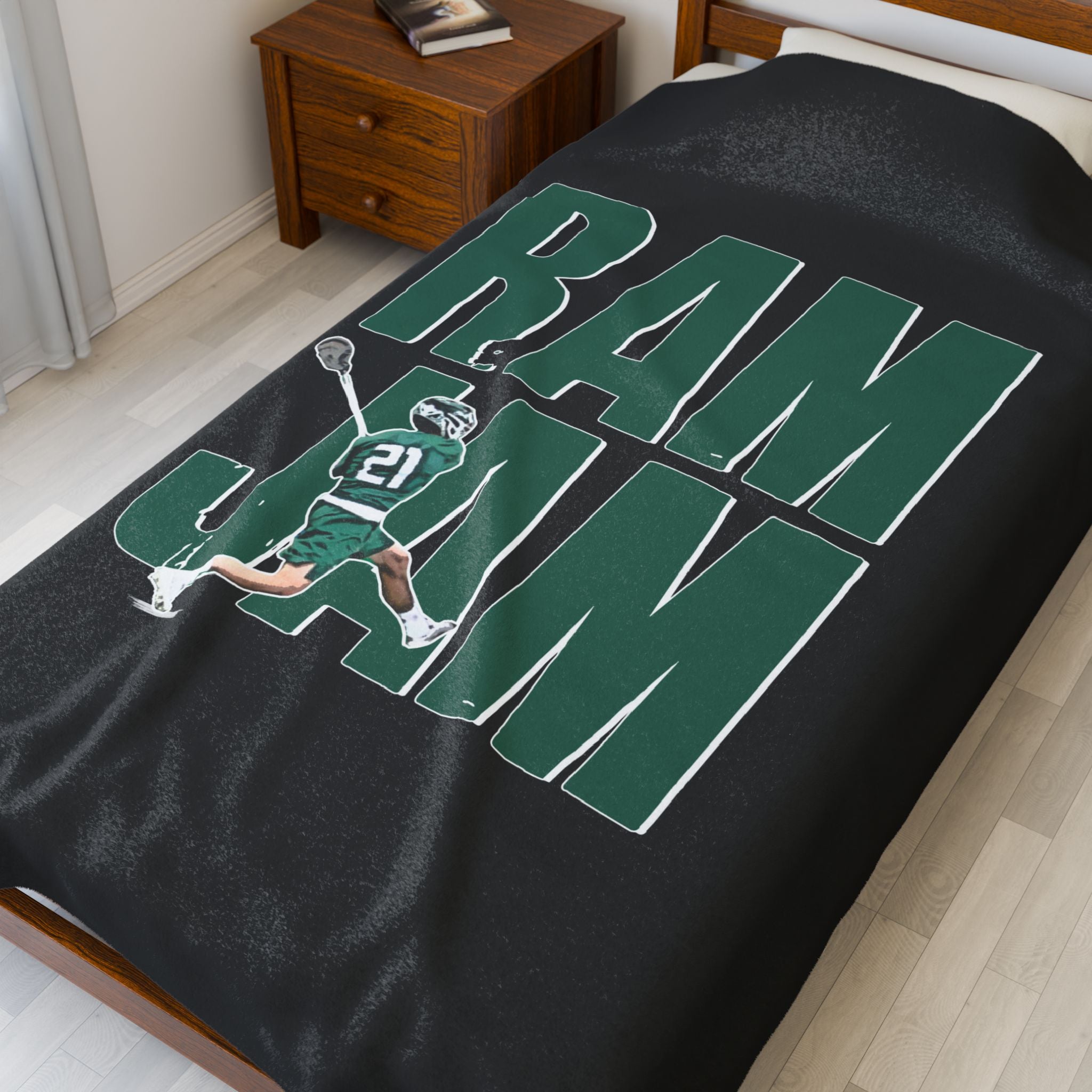 Xavier Dockery Velveteen Plush Blanket