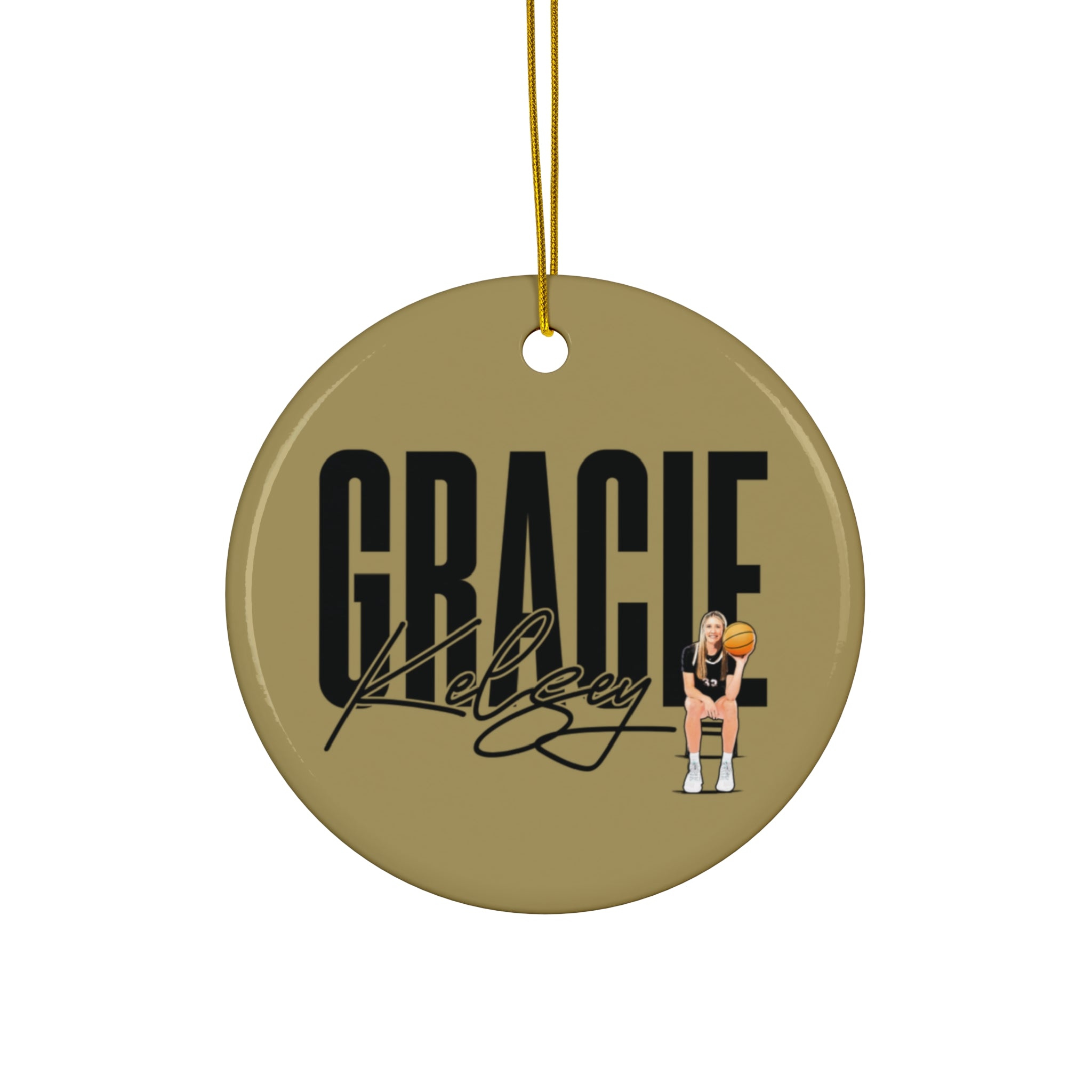 Gracie Kelsey Ceramic Ornament
