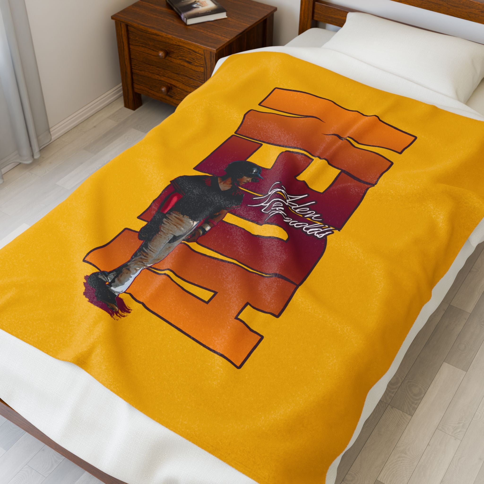 Aden Reynolds Velveteen Plush Blanket