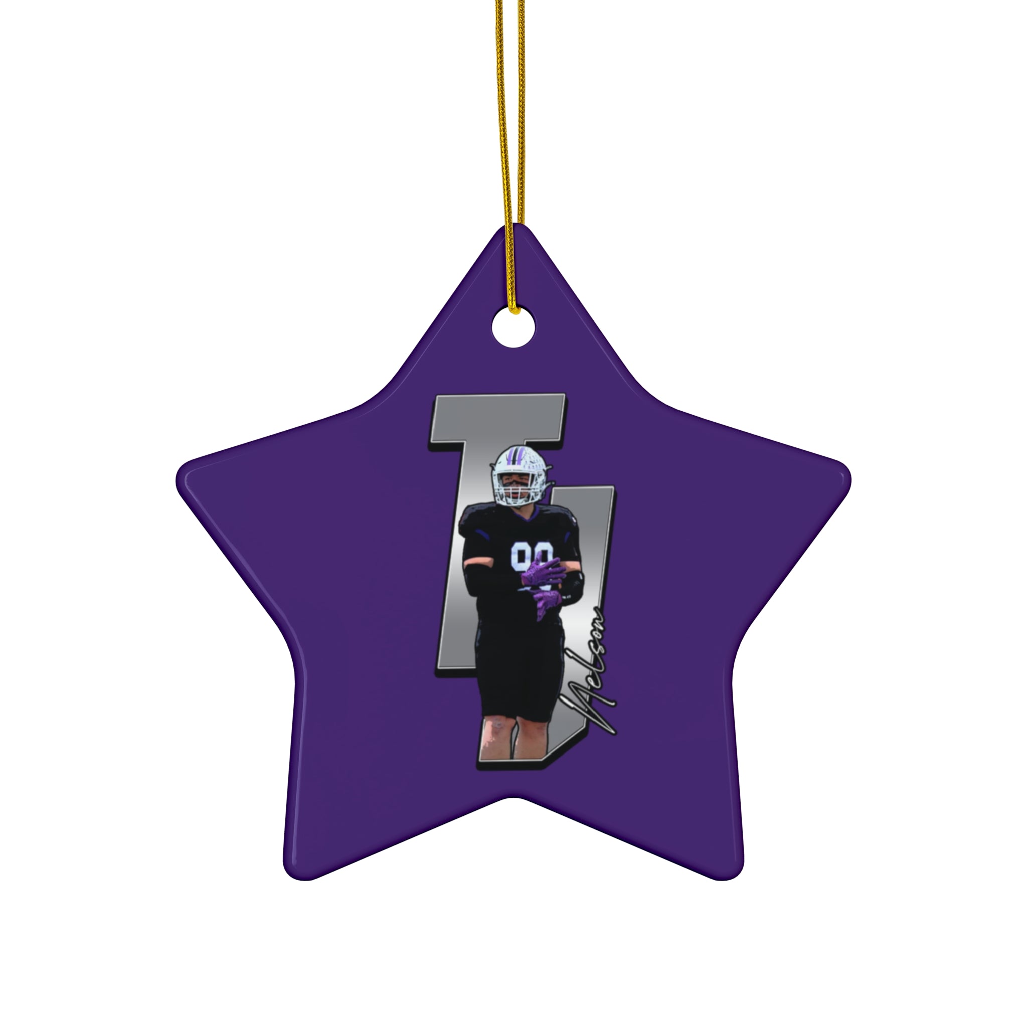 TJ Nelson Ceramic Ornament