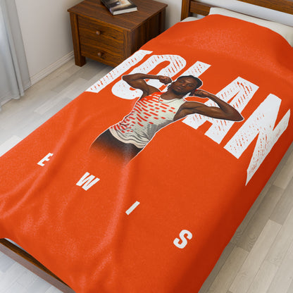 Nolan Lewis Velveteen Plush Blanket