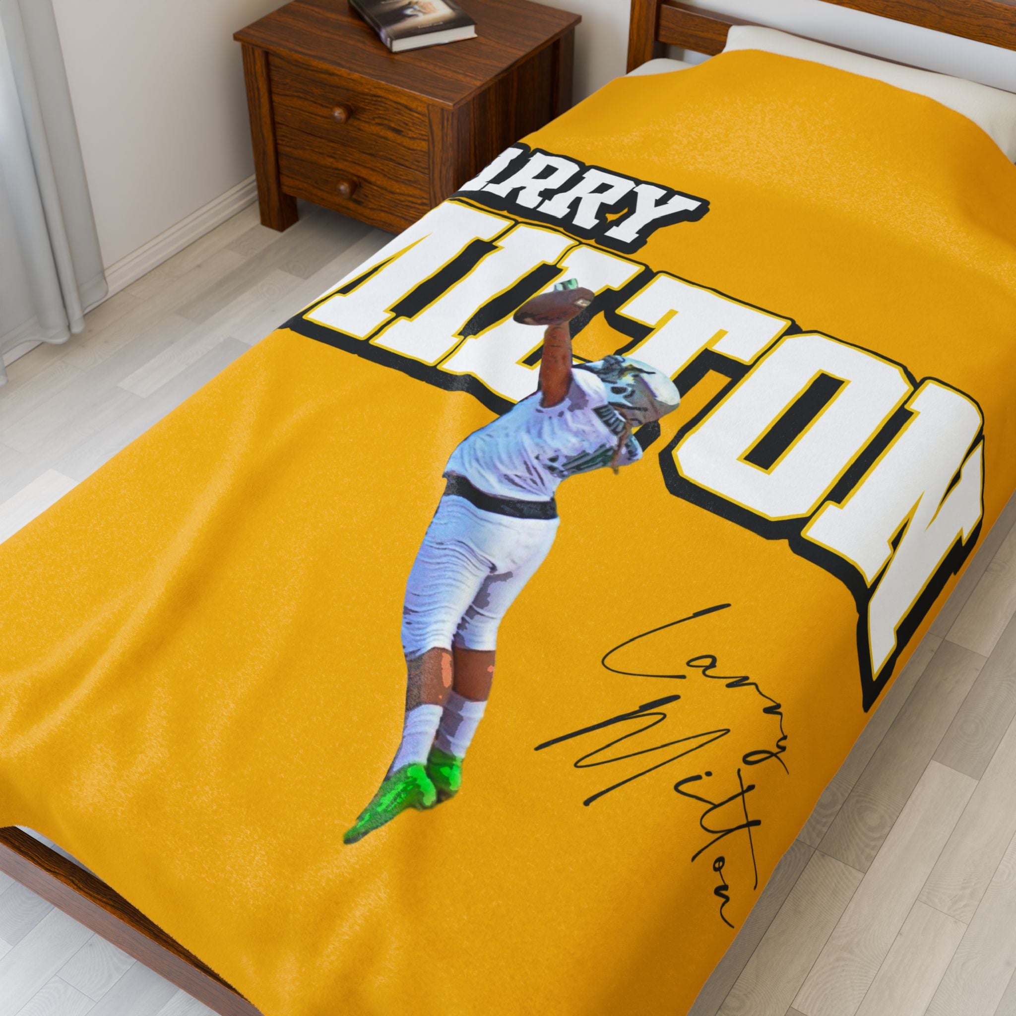 Larry Milton Velveteen Plush Blanket
