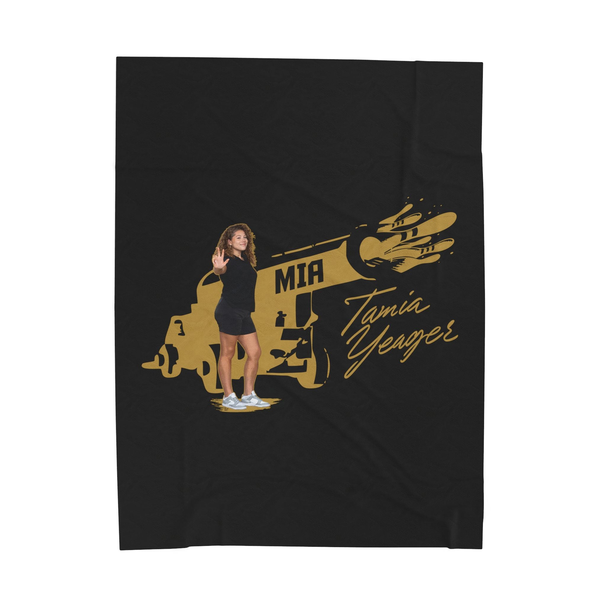 Tamia Yeager Velveteen Plush Blanket