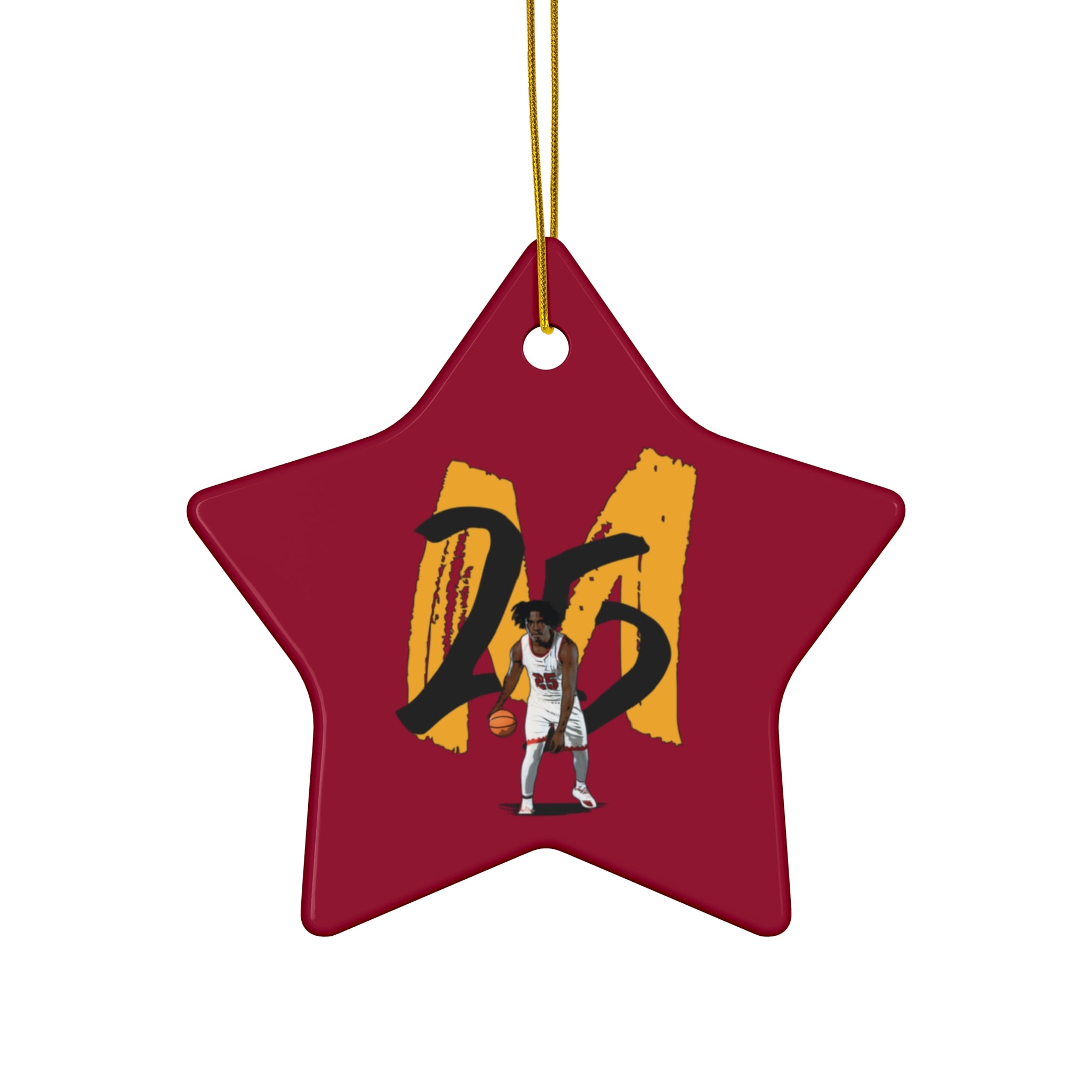 Melvin Teal Ceramic Ornament