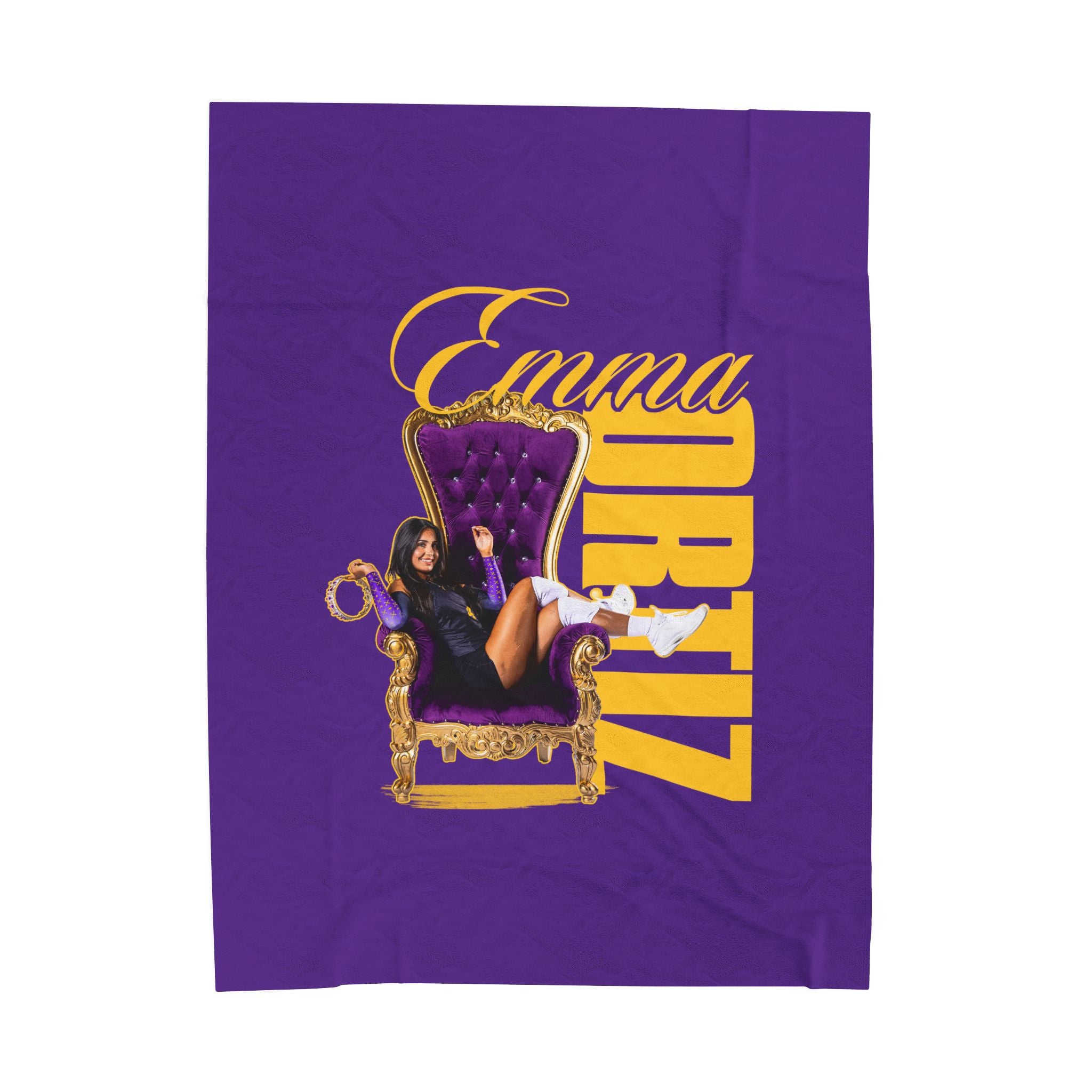 Emma Ortiz Velveteen Plush Blanket