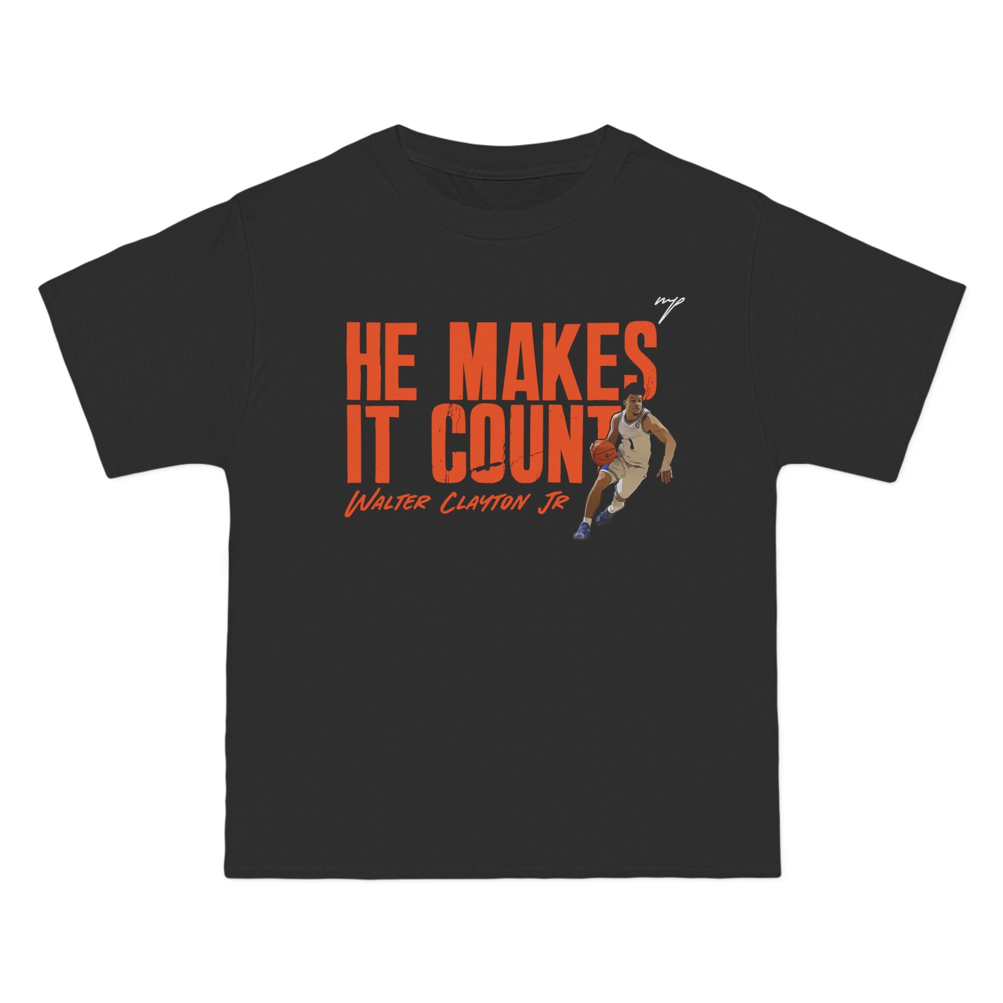 Walter Clayton Jr. HE MAKES IT COUNT Tee Shirt